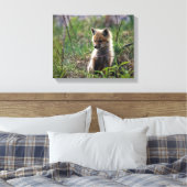 Baby Red Fox Canvas Afdruk (Insitu (Slaapkamer))