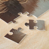 baby Red Fox eet spaghetti Legpuzzel (Zijkant)