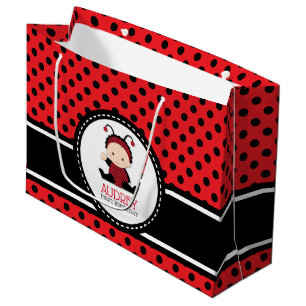 Baby Red Ladybug First Birthday Baby shower Groot Cadeauzakje