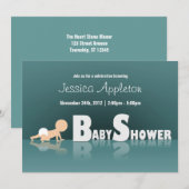 Baby Reflection Baby Shower Invitaties achterhoude Kaart (Voorkant / Achterkant)