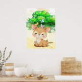 Baby Reindeer Wall art Printable poster (Cuisine)