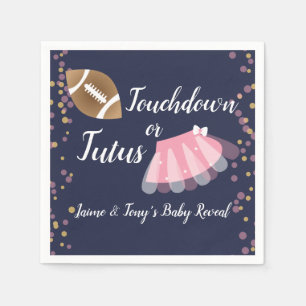 Baby Reveal Tutu's of Touchdown Blauw Servet