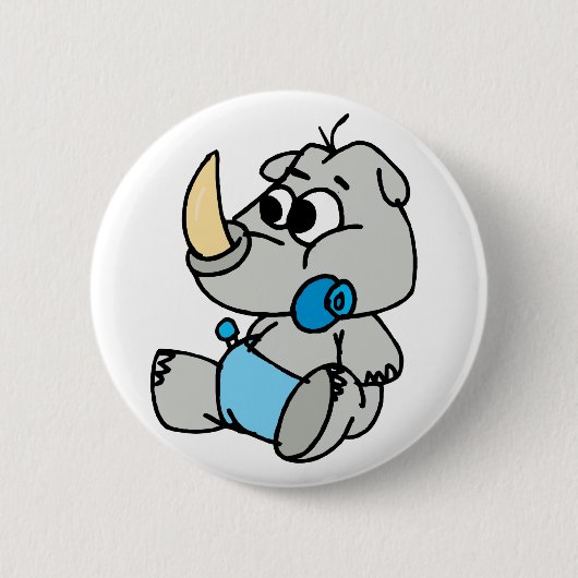 Baby Rhino Ronde Button 5,7 Cm (Voorkant)