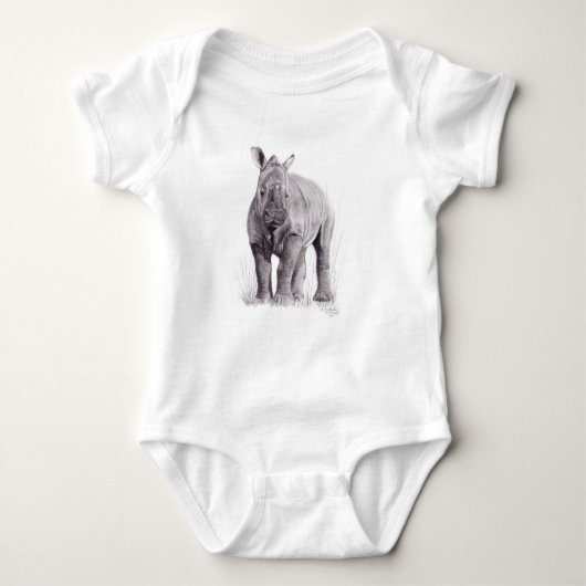 Baby Rhino Rumpoceros Romper (Voorkant)
