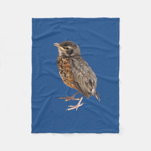Baby Robin Fleece Blanket Deken (Voorkant)