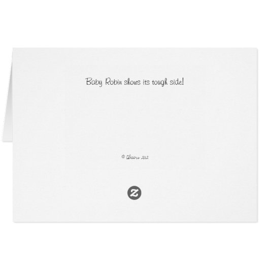 Baby Robin prend position (Dos Horizontal)