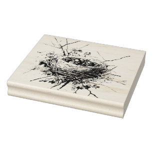 Baby Robins Nest Rubberstempel