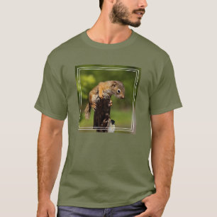 Baby rode eekhoorn t-shirt