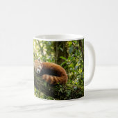 Baby Rode Panda Rustend in een Boom Koffiemok (Voorkant rechts)