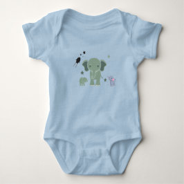 baby romper white elephant 