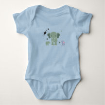 baby romper witte olifant 