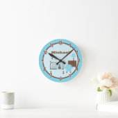 Baby Room Boy Horloge personnalisée (Maison)