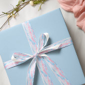 Baby roze & blauw Happy Moederdag Brushstroke Lint