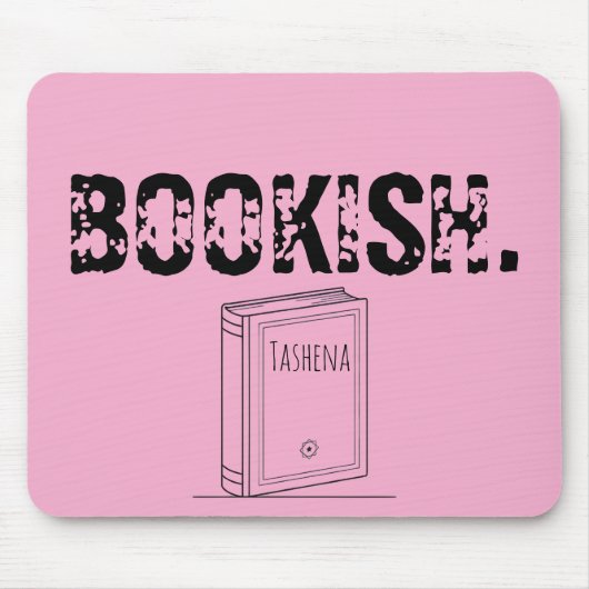 Baby Roze Boekenmuis Mat Muismat (Voorkant)
