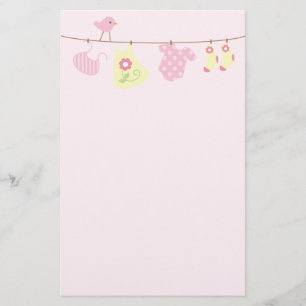 Baby (roze) briefpapier