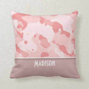 Baby Roze Camo; Gepersonaliseerd Kussen