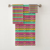 Baby Roze Compassie Bloemen Badhanddoek Set Bad Handdoek (Insitu)