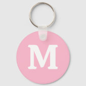 Baby roze effen kleur sleutelhanger (Voorkant)