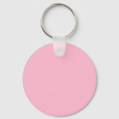 Baby roze effen kleur sleutelhanger (Achterkant)