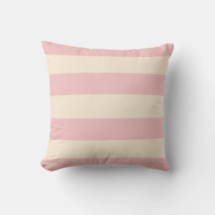 Baby Roze en Antieke Witte Strepen Kussen