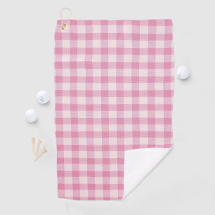 Baby Roze Gingham Golfhanddoek