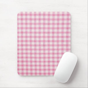 Baby Roze Gingham Patroon Muismat