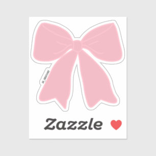Baby Roze Haarstrik Sticker