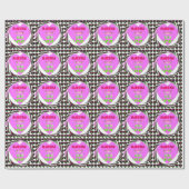 Baby roze harten Hakuna Matata Baby Kinder Design. Cadeaupapier (Vlak)