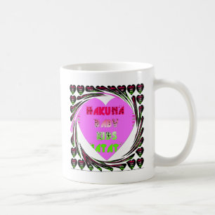 Baby roze harten Hakuna Matata Baby Kinder Design. Koffiemok