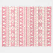 Baby roze kerstkeuker fleece deken (Voorkant (Horizontaal))