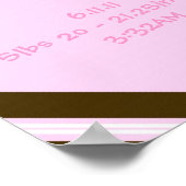 Baby Roze koningin Collage Wall Art Poster (Hoek)