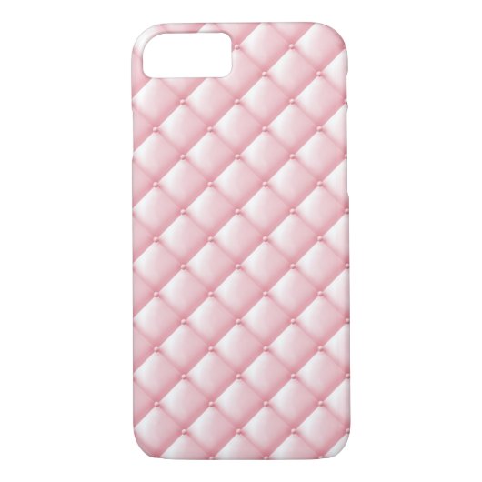 Baby Roze  Lederen Buttonnen Case-Mate iPhone Case (Achterkant)