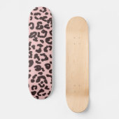 Baby Roze Leopard Animal Print Skateboard (Voorkant)