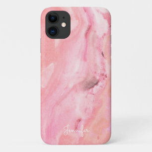 Baby roze marmer iPhone 11 hoesje