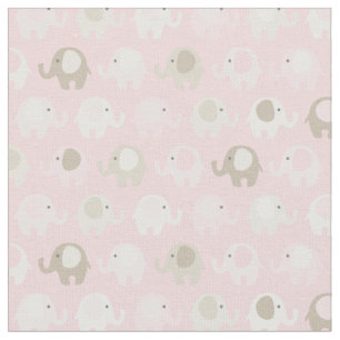 Baby Roze olifant Stof
