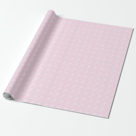 Baby roze snowflake kerstcadeaupapier cadeaupapier