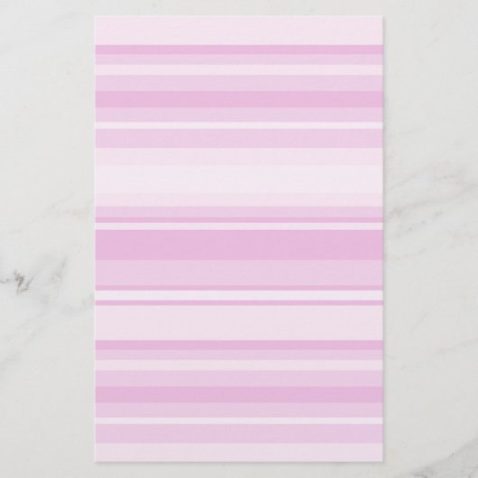 Baby roze strepen briefpapier (Voorkant)