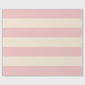 Baby roze strepen cadeaupapier (Vlak)