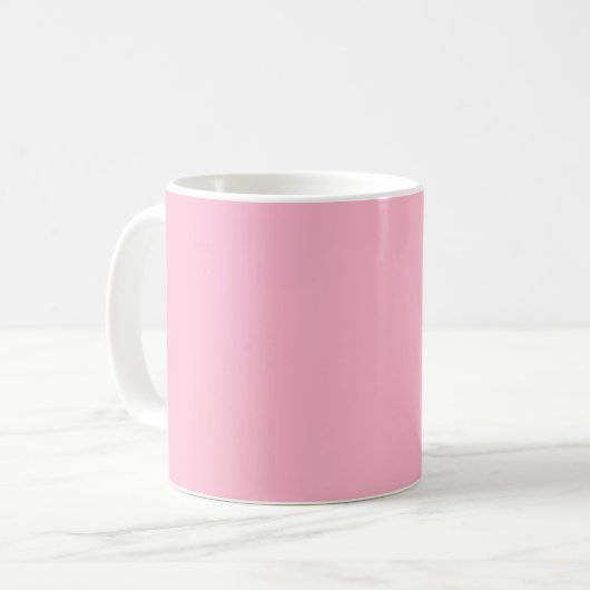 Baby roze (vaste kleur) koffiemok (Voorkant links)