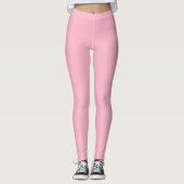 Baby roze (vaste kleur) leggings (Voorkant)