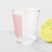Baby roze (vaste kleur) shot glas (Rechts)
