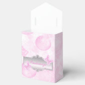 Baby roze vlinders & ballonnen Favor Box Bedankdoosjes (Geopend)