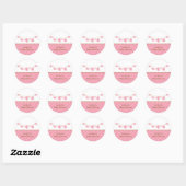 Baby Roze Wasserijlijn Stickers (Vel)