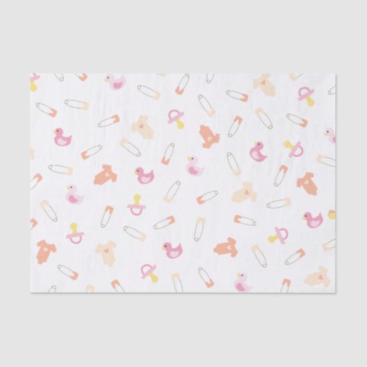 Baby roze weefselpapier tissuepapier (Voorkant)