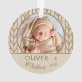 Baby`s 1st Christmas Knitting Photo  (dos)