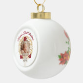 Baby’s First Christmas Ceramic Ball Ornament (Rechts)