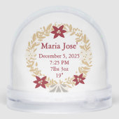 Baby’s First Christmas Gold Wreath Photo  (Arrière)