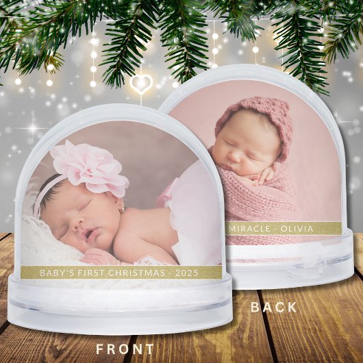 Baby’s First Christmas Personalized 2-Photo Gift