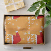 Baby`s First Christmas Red Santa Hat Snowflake Tissuepapier (Geschenk)