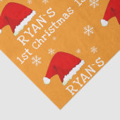 Baby`s First Christmas Red Santa Hat Snowflake Tissuepapier (Detail)